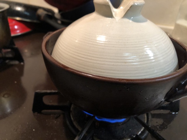 アワビご飯火入れ